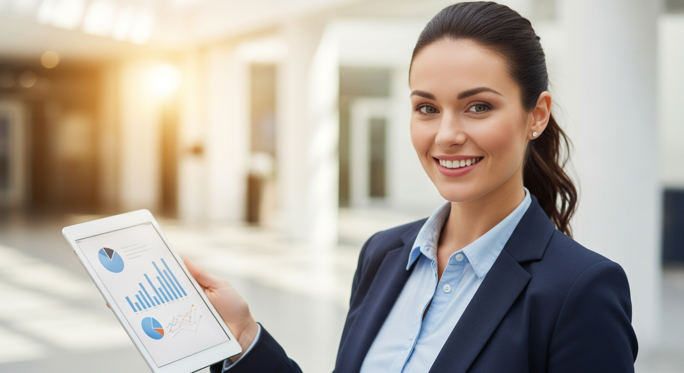 Sales professional building business relationships