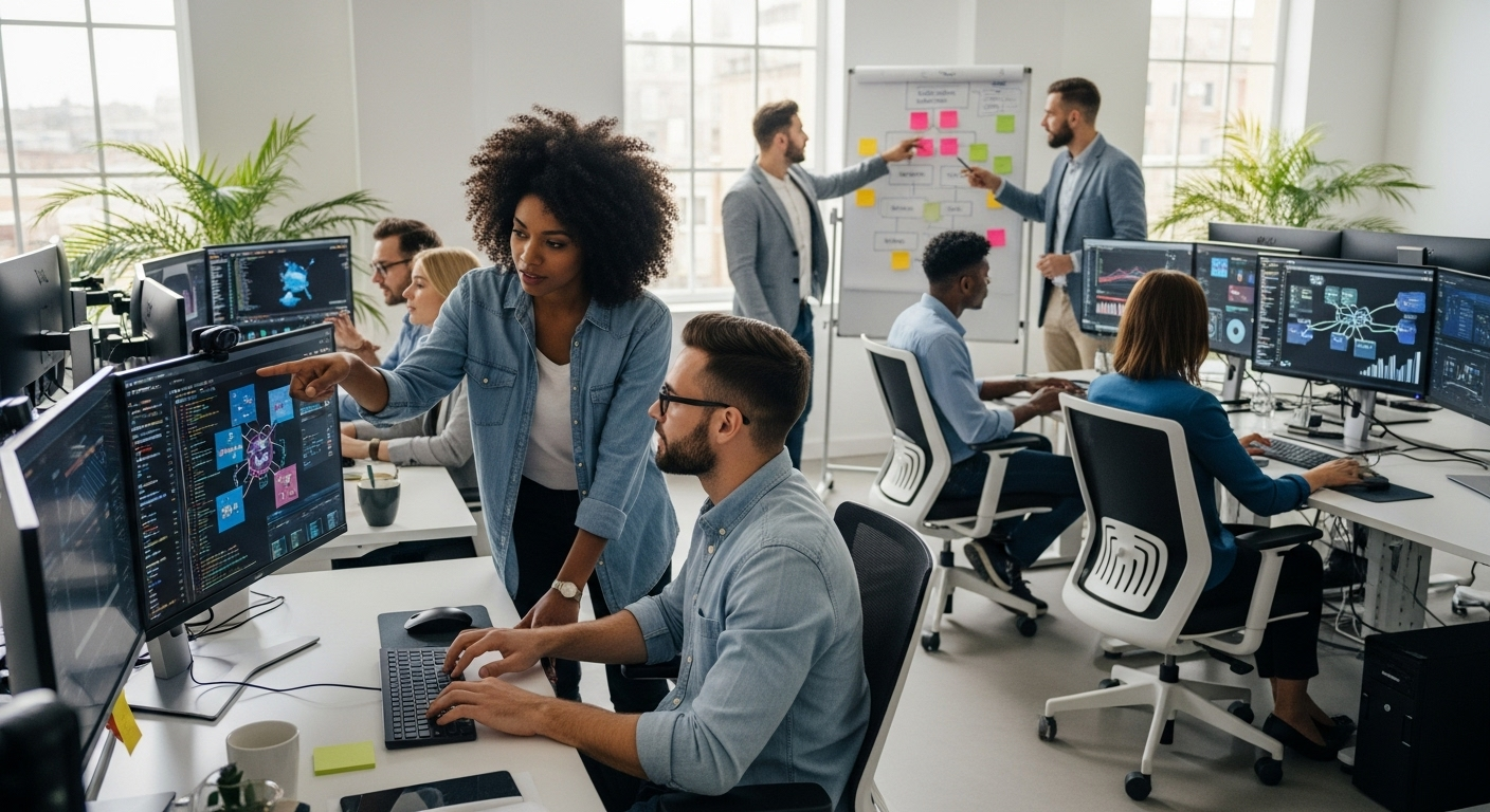 Professional IT Team Collaboration